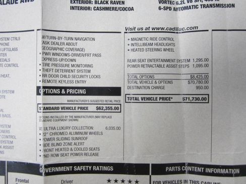 Used 2009 Cadillac Escalade Base AWD 4dr SUV w/V8 Ultra Lu image 42