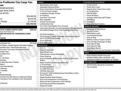 Used 2017 RAM ProMaster City Tradesman w/ Rear Back-up Camera Group image 27