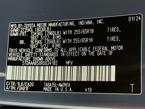 Used 2024 Toyota Grand Highlander AWD image 16