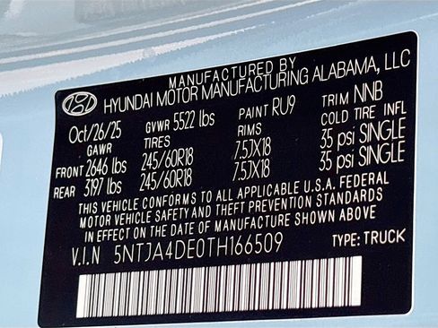 New 2026 Hyundai Santa Cruz SE image 30