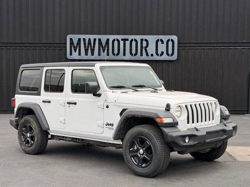 Used 2021 Jeep Wrangler Unlimited Sport w/ Uconnect 4C Nav & Sound Group AWD/4WD image 1