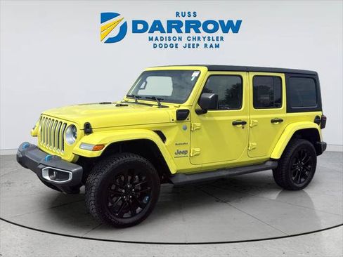 Certified 2023 Jeep Wrangler Unlimited Sahara w/ Cold Weather Group AWD/4WD image 1