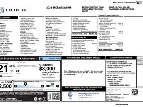 Used 2025 Buick Enclave Avenir w/ Super Cruise Package image 50