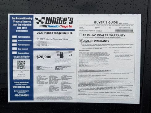 Used 2023 Honda Ridgeline RTL image 35