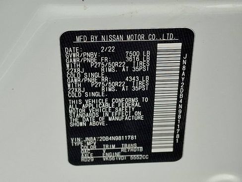Used 2022 Nissan Armada Platinum w/ Captain's Chairs Package AWD/4WD image 29