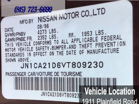 Used 1997 Nissan Maxima GXE image 21