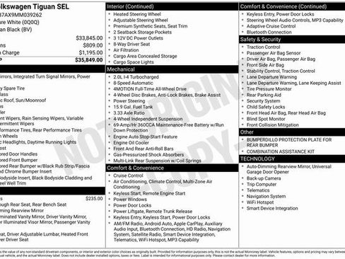 Certified 2021 Volkswagen Tiguan SEL image 49