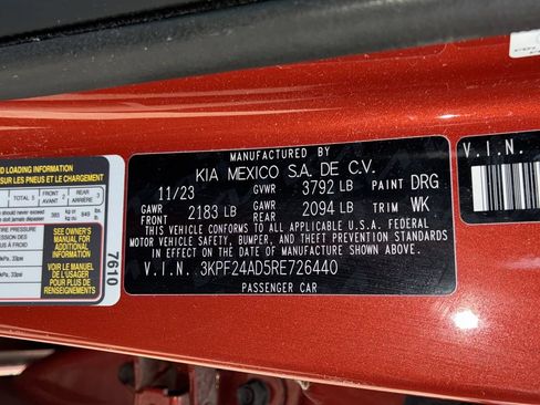 Used 2024 Kia Forte LXS FWD image 30