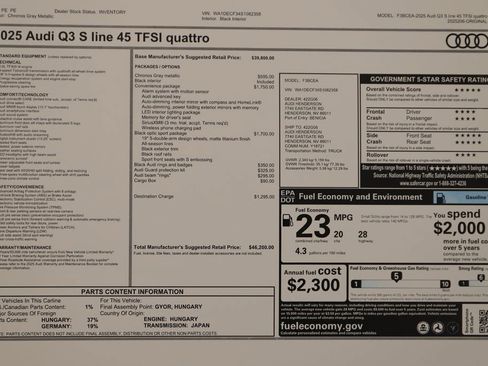 New 2025 Audi Q3 2.0T Premium AWD/4WD image 33