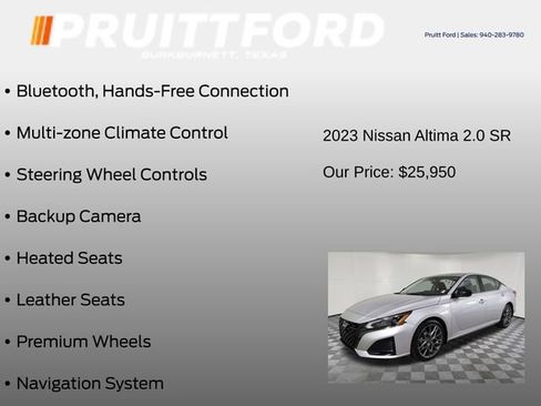 Used 2023 Nissan Altima 2.0 SR image 7