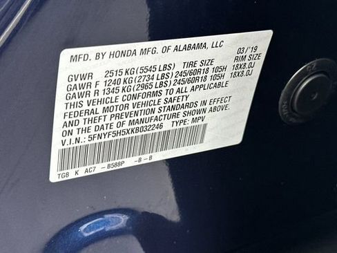 Certified 2019 Honda Pilot EX-L image 28