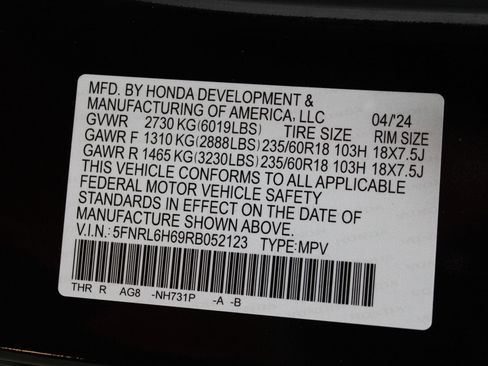 Used 2024 Honda Odyssey EX-L image 48