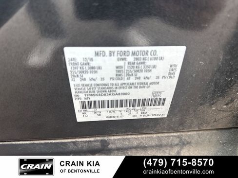 Used 2019 Ford Explorer XLT w/ Equipment Group 202A image 18