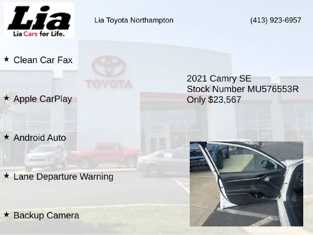 Used 2021 Toyota Camry SE FWD image 7