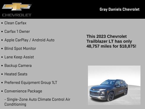 Certified 2023 Chevrolet TrailBlazer LT w/ Convenience Package image 6