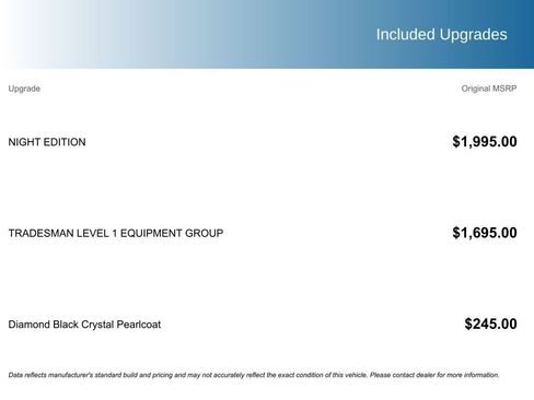 Used 2025 RAM 1500 Tradesman w/ Night Edition image 5