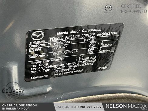 Certified 2025 MAZDA MAZDA3 Carbon image 51