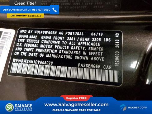 Used 2013 Volkswagen Eos Komfort FWD image 16