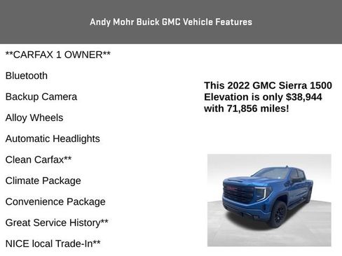 Used 2022 GMC Sierra 1500 Elevation w/ LPO, Elevation Black Package AWD/4WD image 4