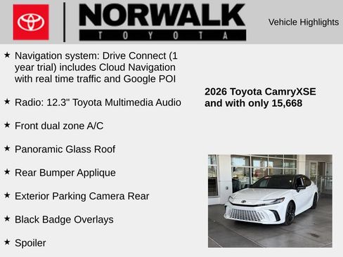 Used 2026 Toyota Camry XSE FWD image 10