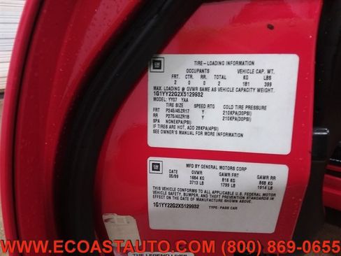 Used 1999 Chevrolet Corvette Coupe w/ Performance Handling Pkg image 19