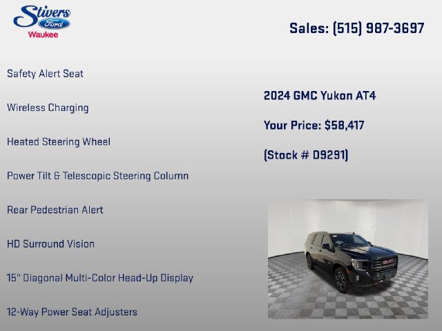 Used 2024 GMC Yukon AT4 w/ Technology Package AWD/4WD image 34