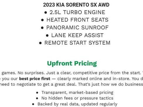 Used 2023 Kia Sorento SX AWD/4WD image 2
