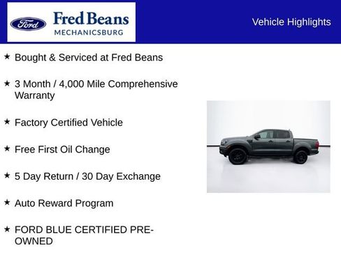 Certified 2020 Ford Ranger XLT w/ Equipment Group 301A Mid image 5