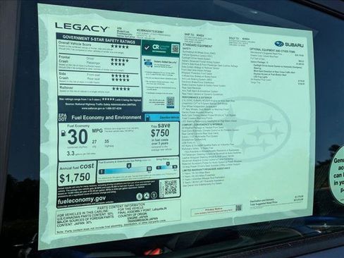 New 2025 Subaru Legacy Premium image 18