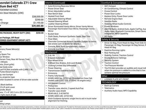 Used 2021 Chevrolet Colorado Z71 AWD/4WD image 13