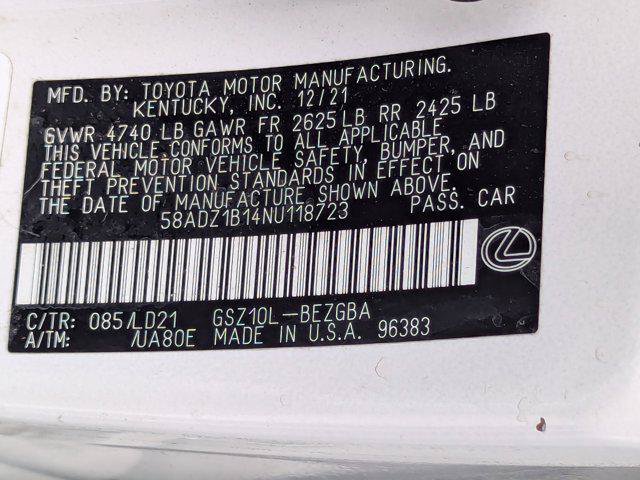 Used 2022 Lexus ES 350 w/ Premium Package FWD image 36