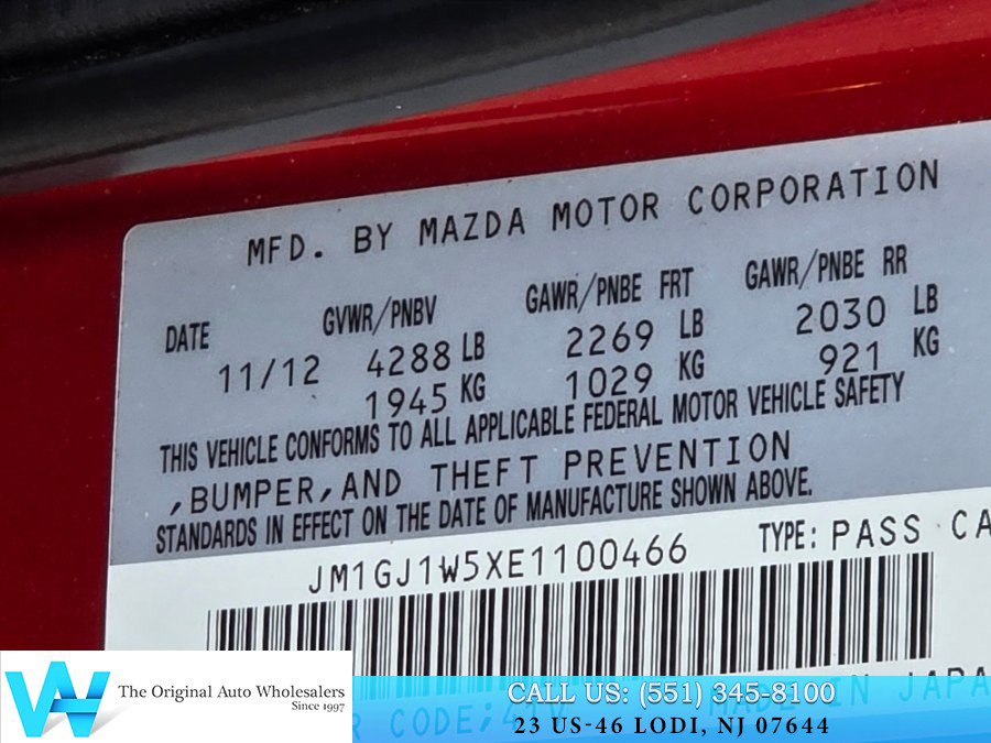 Used 2014 MAZDA MAZDA6 Grand Touring w/ MRCC + FOW Package FWD image 25