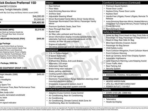 New 2026 Buick Enclave Preferred w/ Power Package image 44