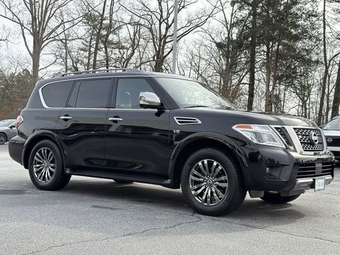 Certified 2019 Nissan Armada Platinum w/ Captain's Chairs Package image 2