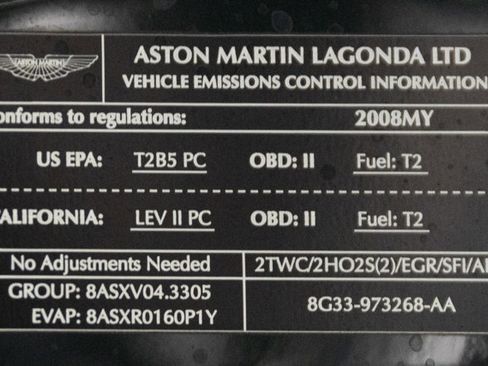 Used 2008 Aston Martin V8 Vantage Roadster image 51