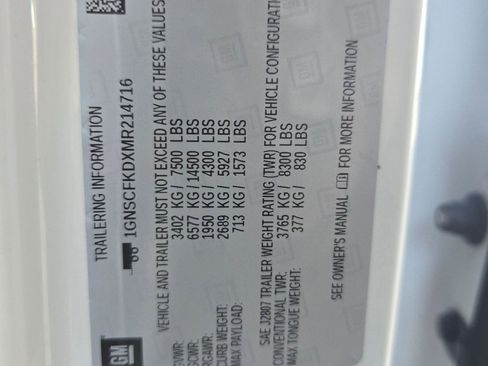 Used 2021 Chevrolet Suburban Premier w/ Premium Package image 19