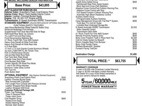 Used 2021 Jeep Gladiator Rubicon image 2