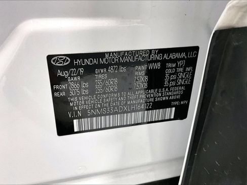 Used 2020 Hyundai Santa Fe SEL w/ Convenience + Premium Package FWD image 39