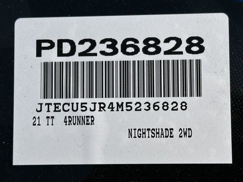 Certified 2021 Toyota 4Runner Nightshade image 15