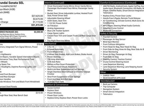 Used 2023 Hyundai Sonata SEL w/ Convenience Package image 10