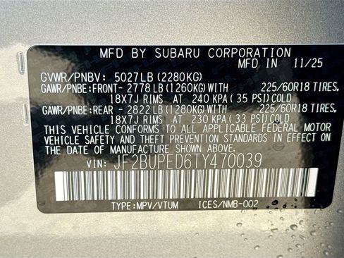 New 2026 Subaru Outback Touring AWD/4WD image 42