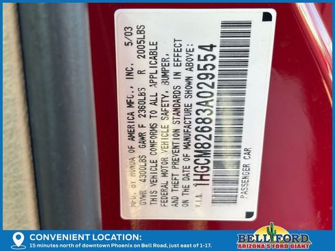 Used 2003 Honda Accord EX image 19