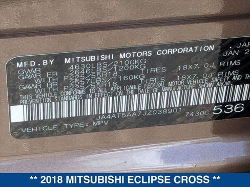 Used 2018 Mitsubishi Eclipse Cross SE image 25