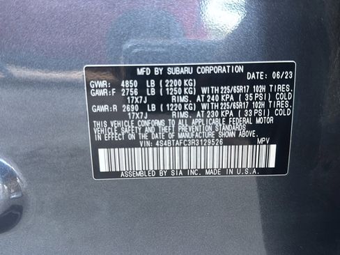 Used 2024 Subaru Outback Premium image 43