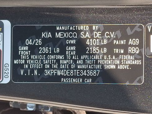 New 2026 Kia K4 GT-Line w/ GT-Line Sunroof Package FWD image 20