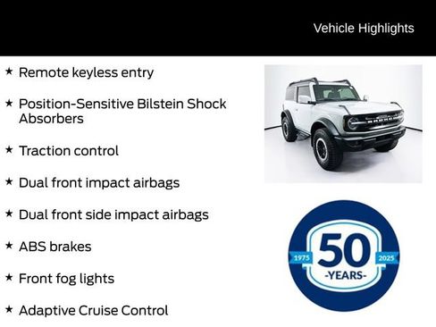 Certified 2023 Ford Bronco Outer Banks w/ Sasquatch Package AWD/4WD image 31