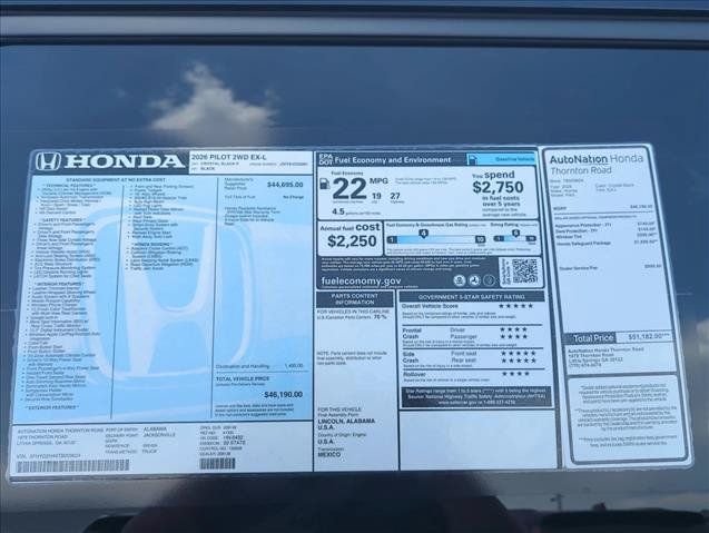 New 2026 Honda Pilot EX-L image 22