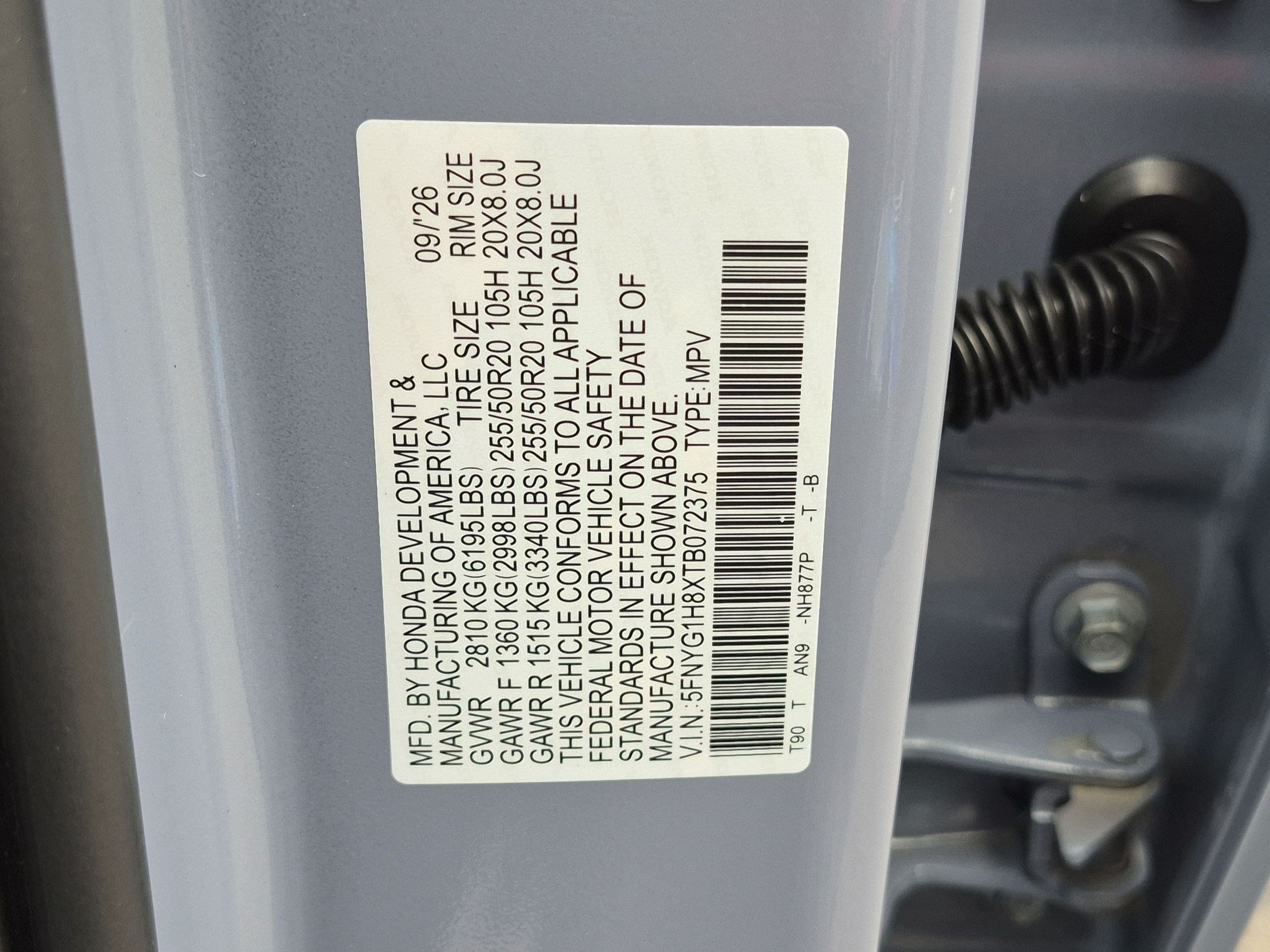 New 2026 Honda Pilot Elite image 18