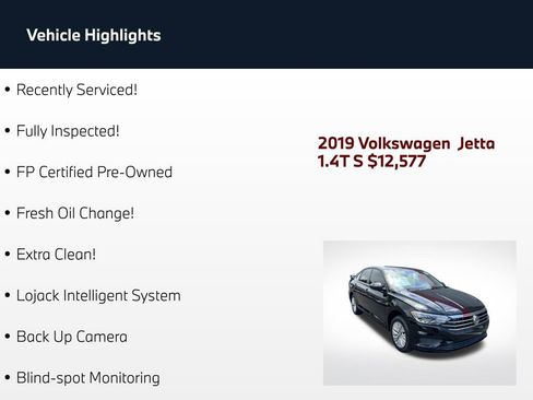 Used 2019 Volkswagen Jetta S w/ Driver Assistance Package FWD image 2