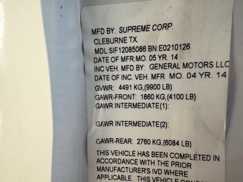 Used 2014 Chevrolet Express 3500 3500 2dr 139 in. WB Cutaway w image 27